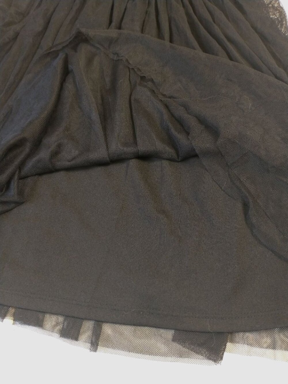 Black Lace A Line Ballerina Core Cocktail Dress Size Small - Picture 10 of 12